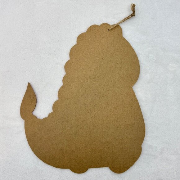 Wooden Cute T-Rex with Heart Wall Hanging Decoration Green with Pink Glitter - Picture 2 of 2